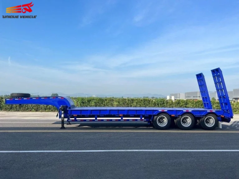 3 axle gooseneck Lowbed Semi Trailer