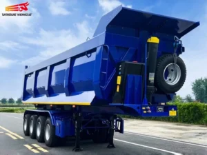 4-Axle Rear Dump Semi Trailer Truck Trailers