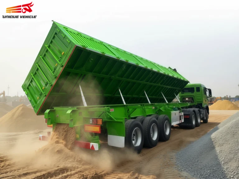 13 Meters Side Dump Steel Trailer