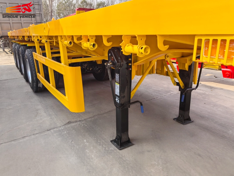 80 Ton 4 Axle Flatbed Semi Trailer - الصورة 3