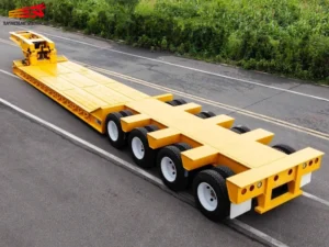 4 Axle Extendable Gooseneck Lowbed Trailer