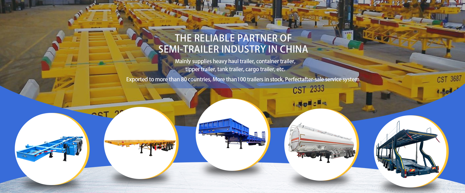 Heavy-duty freight trailer banner