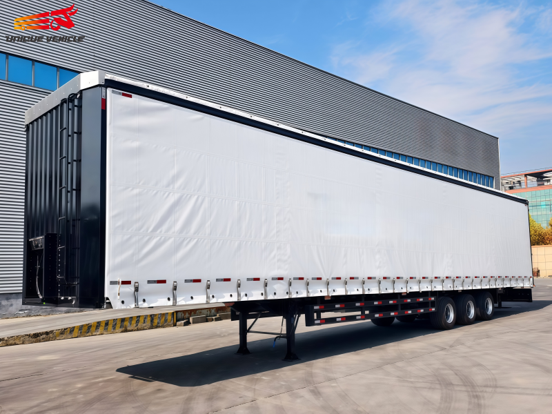 Tri Axles Side Curtain Freight Trailer