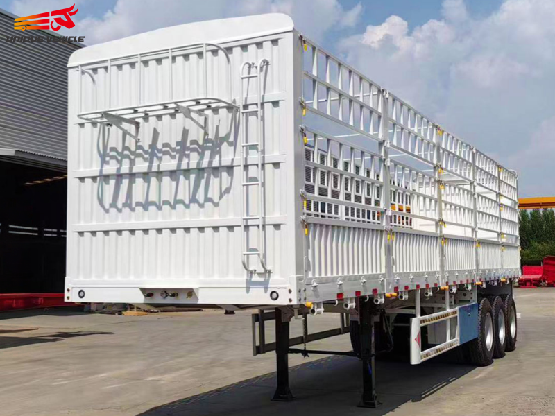 80 Tons Bulk Cargo Fence Semi Trailer